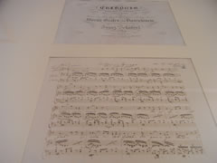 ベルリンで演奏したばかりのグレートヒェンの手書き譜が。